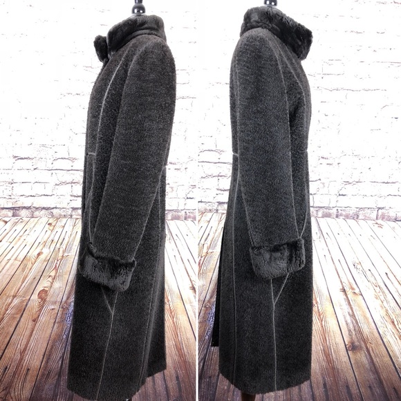 90s Vintage SEARLE Brown Alpaca Wool Coat SOLD - Picture 7 of 8